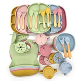 9pc Silicone Baby Feeding Set