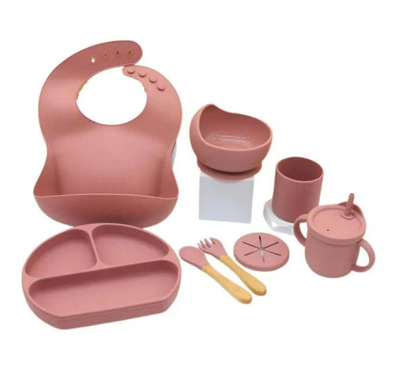 9pc Silicone Baby Feeding Set